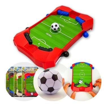 Imagem de Mini Jogo de Futebol de Mesa Portátil com Hastes | Arena de Jogo Rápido e Habilidade | Brinquedo Educativo de Reflexo e Coordenação | Compacto para Viagens e Lazer | Presente Criativo