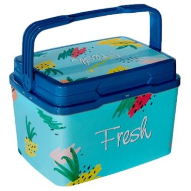 Imagem de Caixa Térmica Cooler 7 Litros com Alça Capacidade 16 Latas