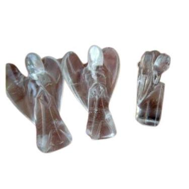 Imagem de Anjo de Cristal para Arvores de Natal Pedra Semi Translucida - Cristai