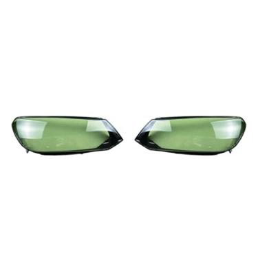Imagem de Compatível com vw touareg 2011 2012 2013 2014 acessórios do carro transparente farol sombra capa abajur escudo lente(1 Pair)
