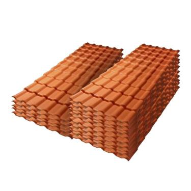 Imagem de Kit Telhas PVC Plan Precon 2,42x0,88m - 15 Unidades