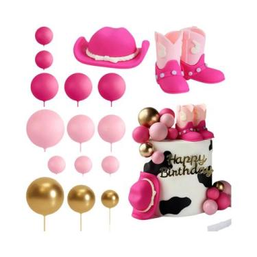 Imagem de Decorações De Bolo Com Tema De Cowboy Chapéu De Festa De Aniversário O