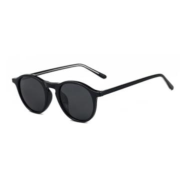 Imagem de JRLLFD Óculos de sol polarizados para homens Uv400 estilo retrô redondo para mulheres acetato (1)