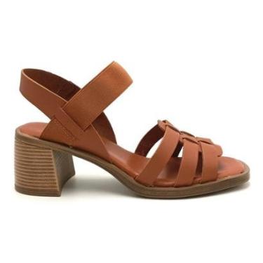 Imagem de Sandália Couro Bottero Salto Grosso Feminina-Feminino