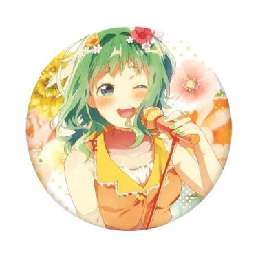 Imagem de Broche Redondo De Lata GUMI De Menina Anime Para Roupa E Mochila - bil