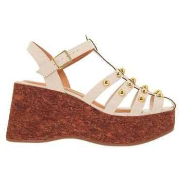 Imagem de Vizzano Sandalia Feminina 6559 105 29711 35312 Branco - BRANCO, Branco