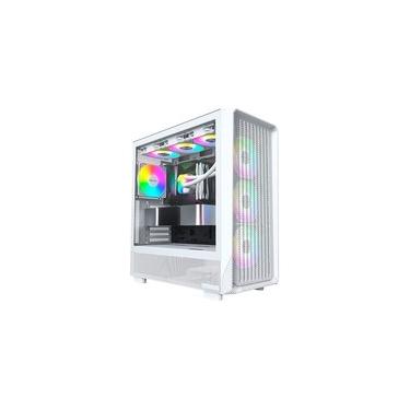Imagem de Gabinete Gamer Montech X5, Mid-Tower, Vidro Temperado, Com 4X Fans, Branco - X5WH