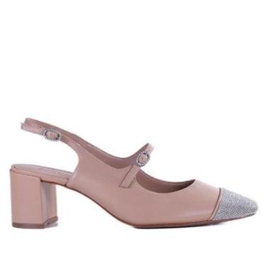 Imagem de Sapato Feminino Schutz Slingback Bege/Cristal-Feminino