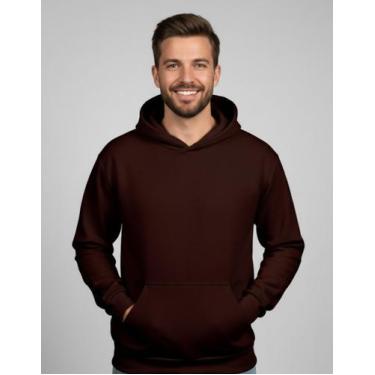 Imagem de Moletom Canguru Com Capuz Unissex Flanelado 100% Algodão - Luh Godinho