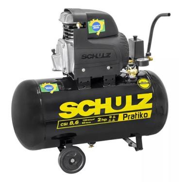Imagem de Compressor De Ar 8,6 Pés 25 Litros 120 Libra 110v Csi Schulz