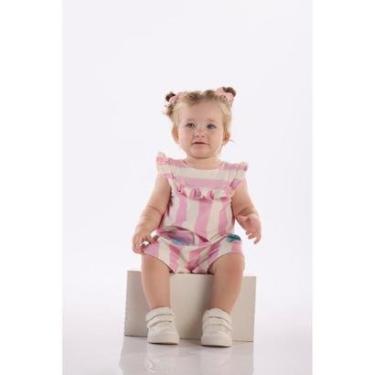 Imagem de Macaquinho Bebê Menina em Cotton Três e Já-Feminino