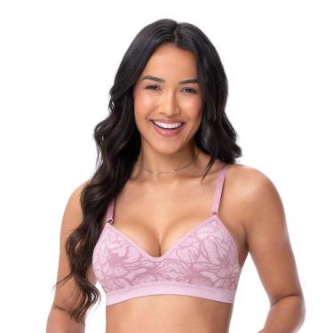 Imagem de Sutiã Comfort com Bojo sem Costura Flores Preto - Zee Rucci, 42