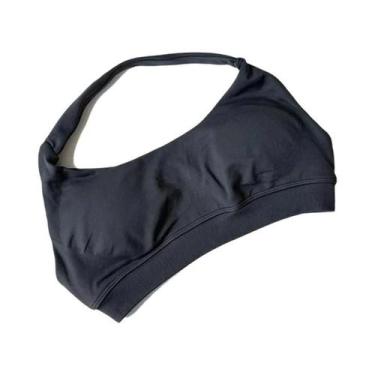 Imagem de Sutiã Esportivo Feminino De Alto Suporte Sem Costura Halter Push-up Co