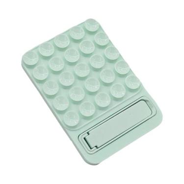 Imagem de Suporte De Telefone Multifuncional De Silicone Com Sucção Para Parede,