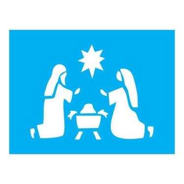 Imagem de Stencil Tamako Menino Jesus - 15X20Cm - Ref A3256