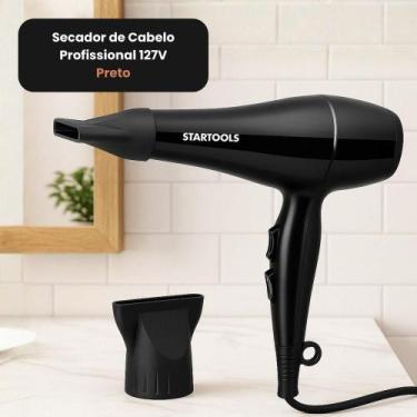 Imagem de Secador De Cabelo Profissional 1800W 127V - Preta - Startools, 110V
