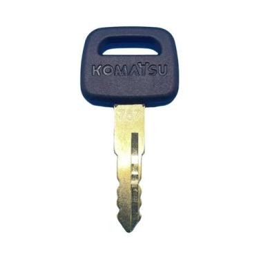 Imagem de Chave De Ignição Com Cabo Preto Para Equipamentos Pesados Komatsu 787: