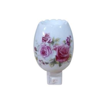 Imagem de Mini Abajur De Tomada Luminária De Cerâmica Bivolt Difusor - Rio Tijuc