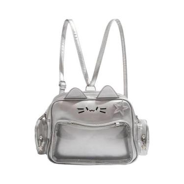 Imagem de Bolsa Transversal Grande Y2K Com Estampa De Gato Spice Girl, Cinco Cor