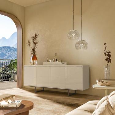 Imagem de Buffet para Sala de Jantar Serra do Mar 4 Portas 180cm Off White - Art