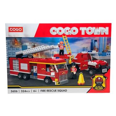 Imagem de Blocos de Montar Coleção Fire &amp; Rescue Squad 324 pçs 3606 - COGO Dorémi
