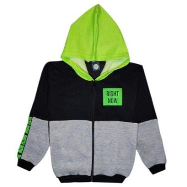 Imagem de Blusa Jaqueta Moletom Flanelado Masculino Juvenil com Ziper e Capuz, Roupa Agasalho menino inverno-Masculino