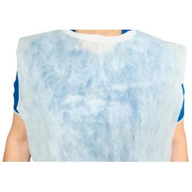 Imagem de Babador Descartável Tnt Com Tiras Branco 30g Pct 100unids - O BROTO DE