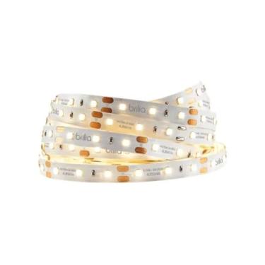 Imagem de Fita Led Brilia Branco Neutro 4000K IP20 Rolo Com 5mts 4,8W/m (Fonte Nao Inclusa)