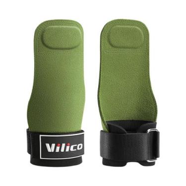 Imagem de Luvas De Couro Antiderrapantes Para Academia, Levantamento De Peso, Tr