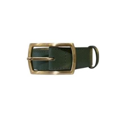 Imagem de Cinto Verde Fivela Retângular Dourada Arezzo-Feminino