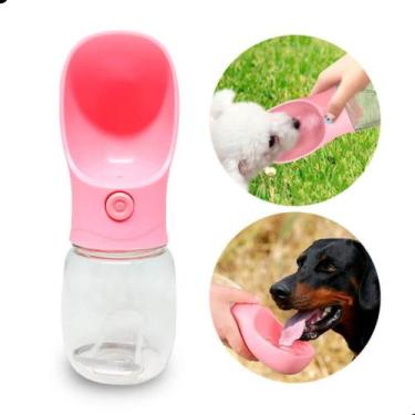 Imagem de Garrafa Pet Bebedouro Portátil Pratico Viagem Passeios Agua Ração 280 