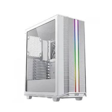 Imagem de Gabinete Gamemax Precision, Mid Tower, ARGB, Vidro Temperado, 1 Fan COC TurboFan, USB 3.0, Branco - 8808wt
