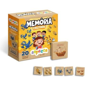 Imagem de Jogo da Memória Infantil Memória Coletivos Sopecca - ES30