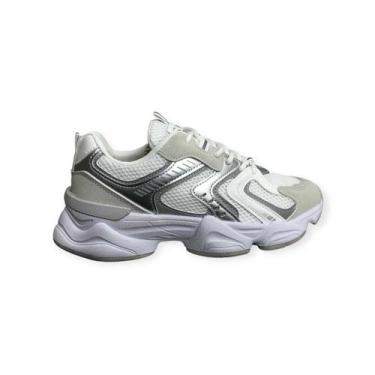 Imagem de Tênis Ramarim Feminino Casual Knit Salto 5cm Tendência Europeia Confor