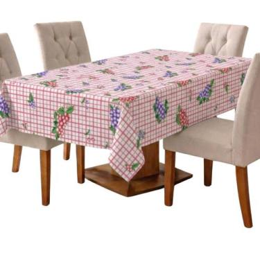 Imagem de 2 Toalhas de Mesa 8 Cadeiras Grande Oxford 1,45M x 2,50M para Cozinha 