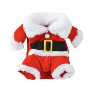 Imagem de Fantasia De Natal Para Cães, Fantasia Engraçada De Papai Noel Para Ani