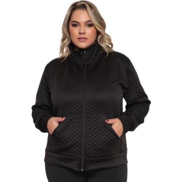 Imagem de Jaqueta Bomber Plus Size Feminina Matelassê Premium Inverno - EWG MODA