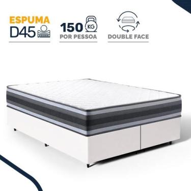 Imagem de Cama Box com Colchão de Espuma D45 Double Face Territory Hellen Queen 