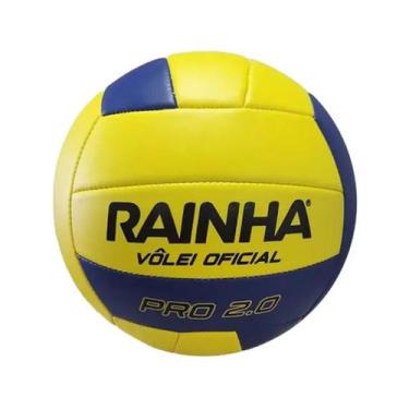 Imagem de Bola rainha volei pro oficial, Amarelo, Azul, UN