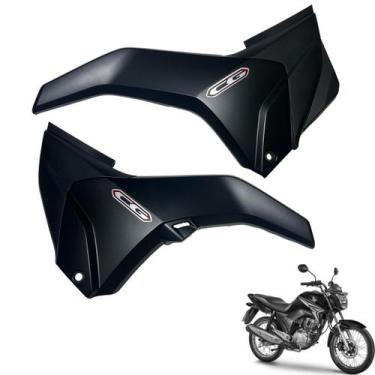 Imagem de Tampa Lateral Cg Titan 150 Modelo 2014 2015 Par Carenagem Lateral Lado