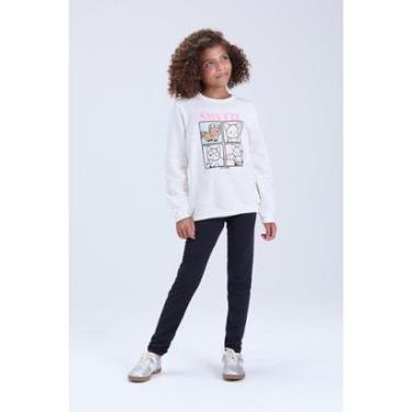 Imagem de Conjunto Infantil Feminino de Inverno Moletom Gatinho Swetie-Feminino
