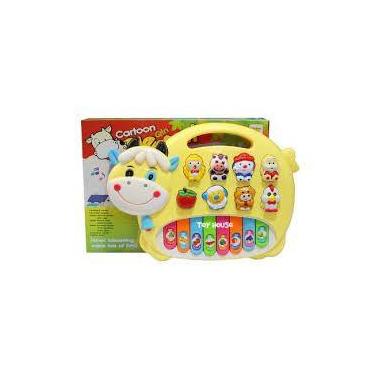 Imagem de Brinquedo Piano Vaquinha Musical Infantil Bebe - Toy King