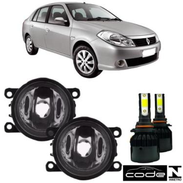 Imagem de Par FAROL MILHA Renault Symbol 2007 a 2013 Super Led - BIBAS