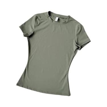 Imagem de Camiseta De Yoga Feminina De Secagem Rápida E Respirável, Top De Fitne