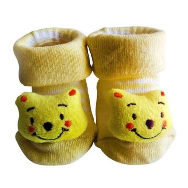 Imagem de Meia Antiderrapante Para Bebê 3d Bichinhos Menina - Plin Baby - Plyn B
