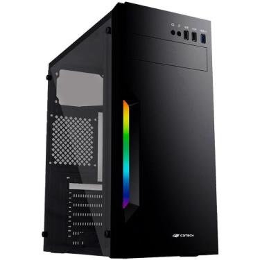 Imagem de Gabinete Gamer MT-G210BK S/Fonte C3Tech - Preto