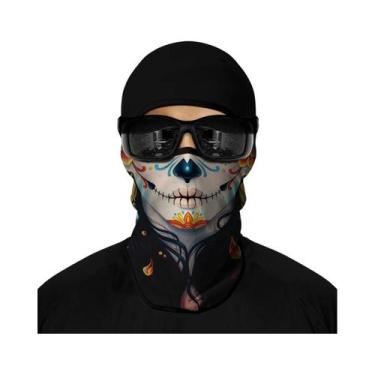 Imagem de Máscara De Ciclismo Masculina De Caveira Para Halloween, Respirável, P