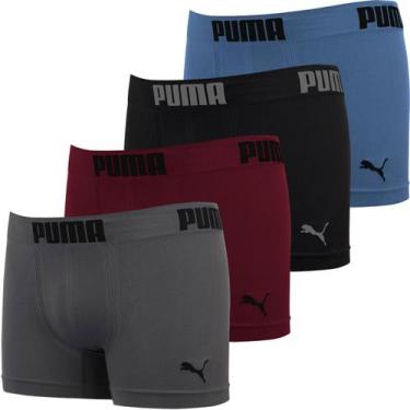 Imagem de Kit 4 Cuecas Boxer Puma Masculina Box Poliamida Cueca Sem Costura Conf