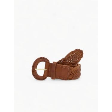 Imagem de Cinto Couro Tressê - Camel - Daflon, P