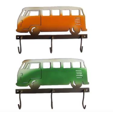 Imagem de Porta Chave Ferro Kombi Artesanato Rústico Carro Volkswagen - ARTS